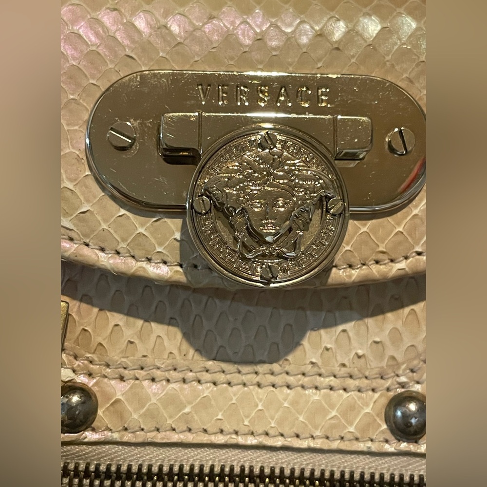 Versace Metallic Python Medusa Wallet Wallet - image 8